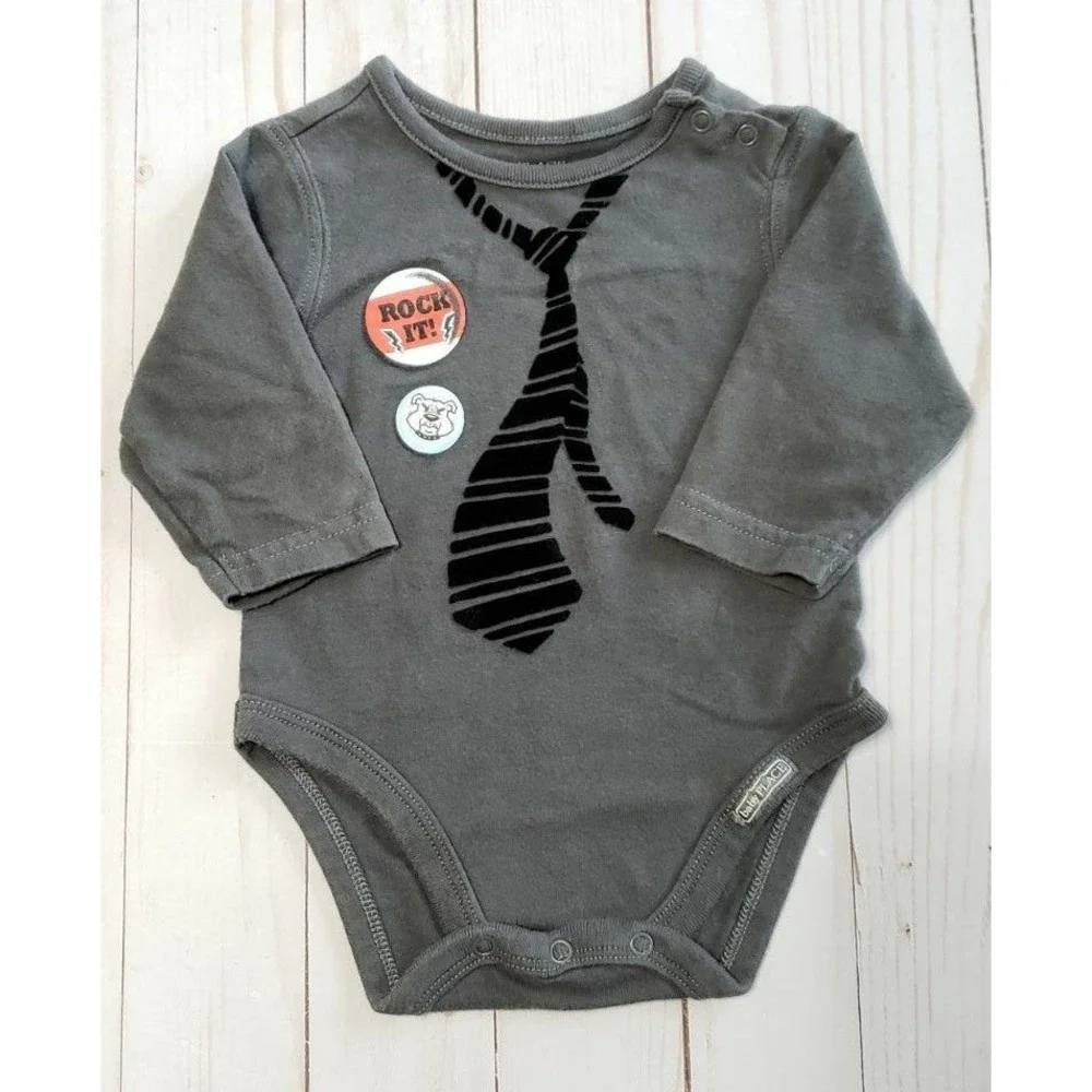 Children's Place 2 Piece Rock n Roll Outfit Baby Boys 0-3 months